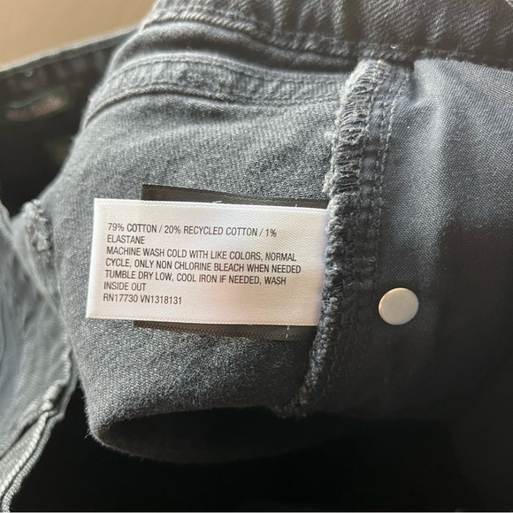 Wild Fable High Rise Rolled Cuff Black Denim Shorts Size 12 - Picture 9 of 9